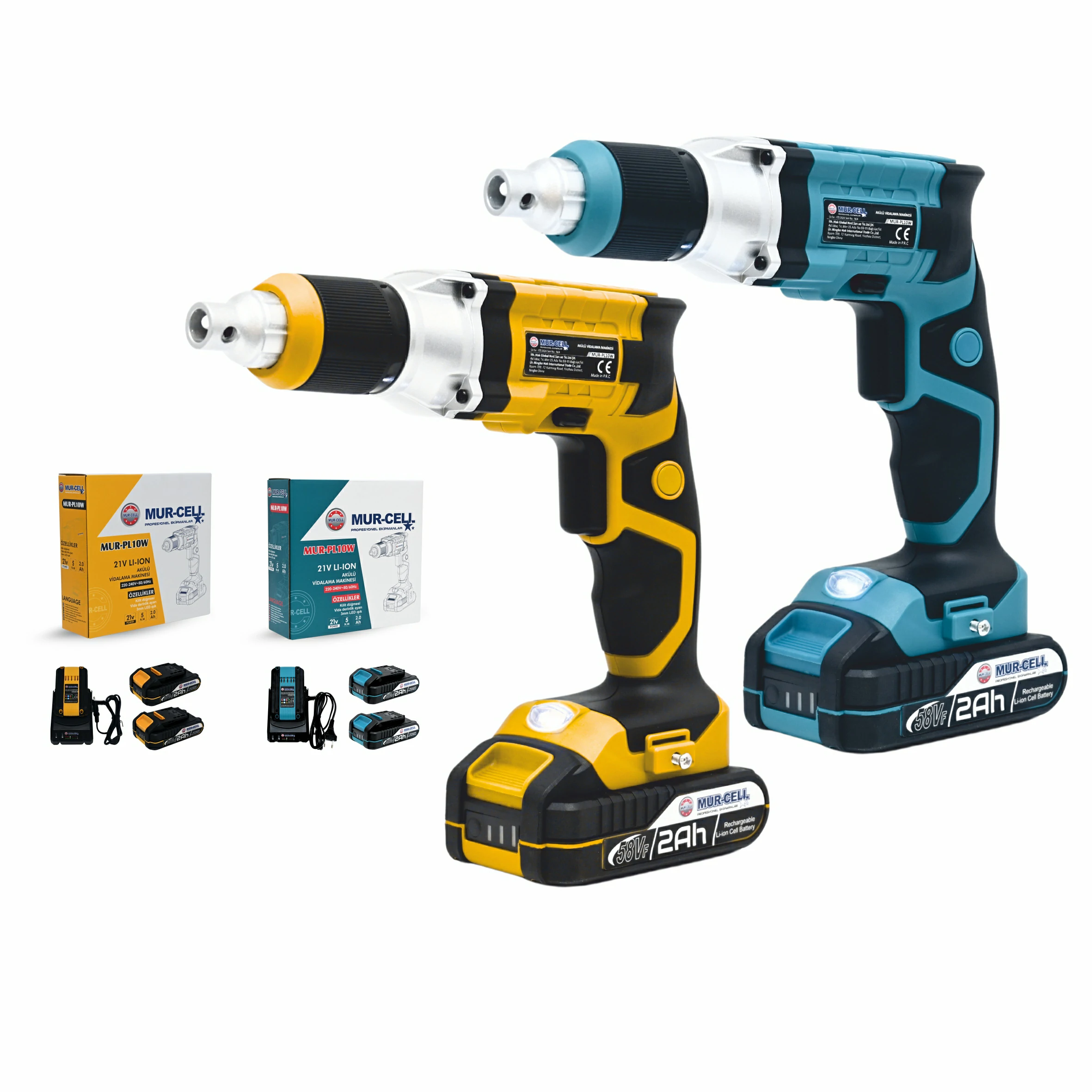 Akülü Alçıpan Vidalama Makinesi-MUR-PL10W